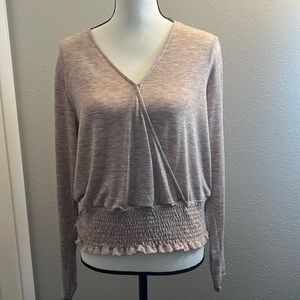 Jessica Simpson V neck wrap top